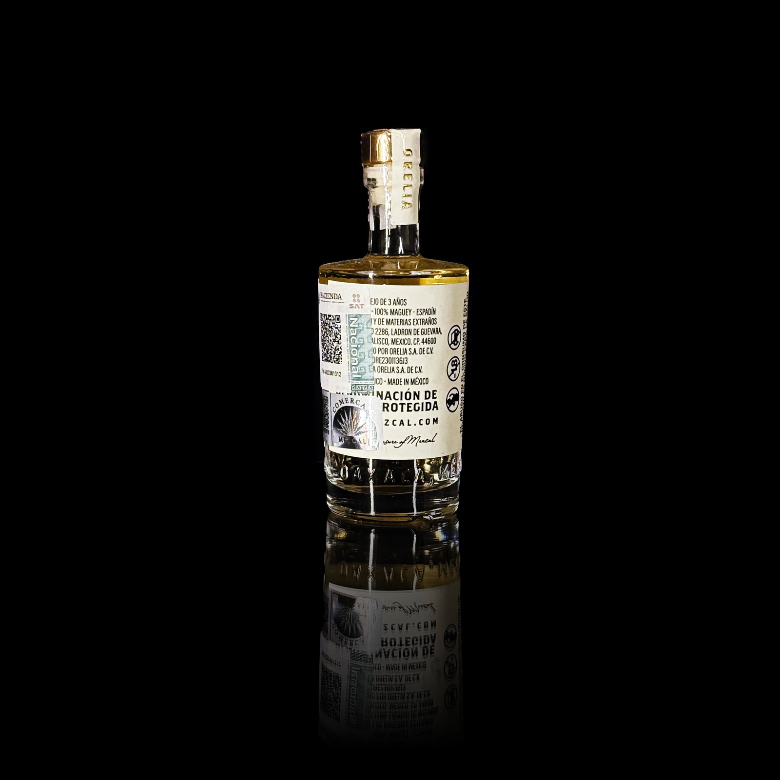 Orelia Mezcal Artesanal Anejo 3 Year 50 ml bottle