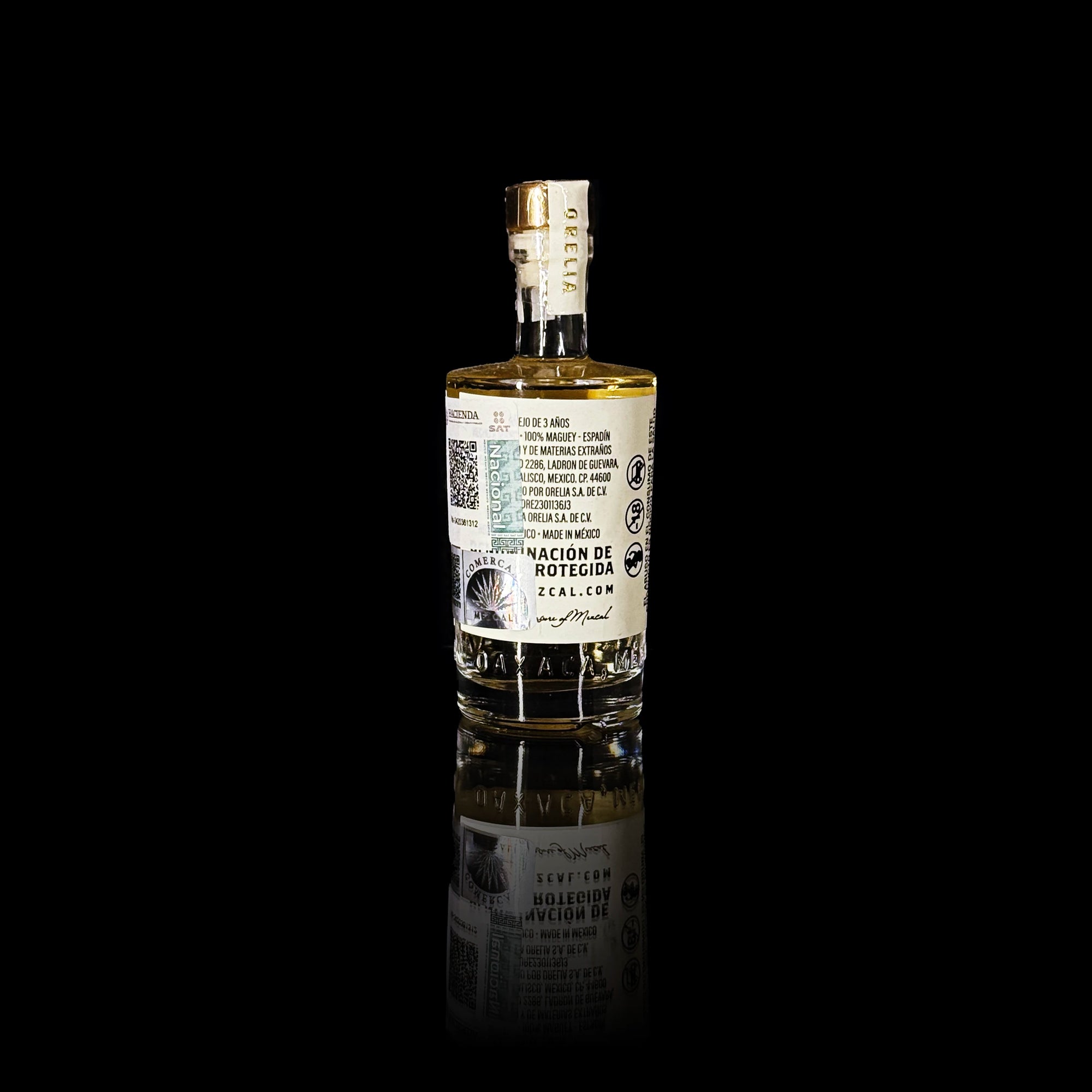 Orelia Mezcal Artesanal Anejo 3 Year 50 ml bottle