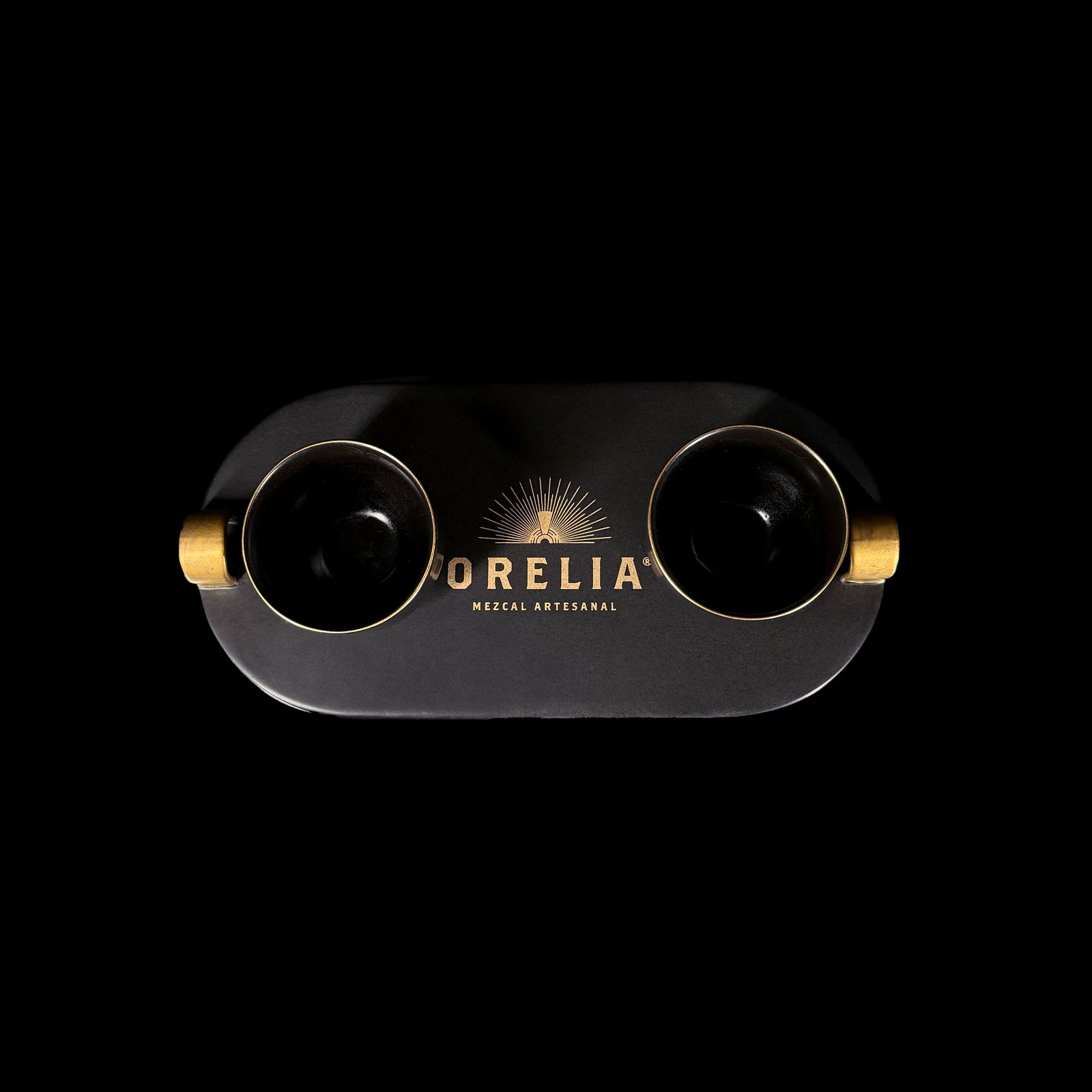 Orelia Mezcal Artesanal Ceremony Set with Jicaras and Tray