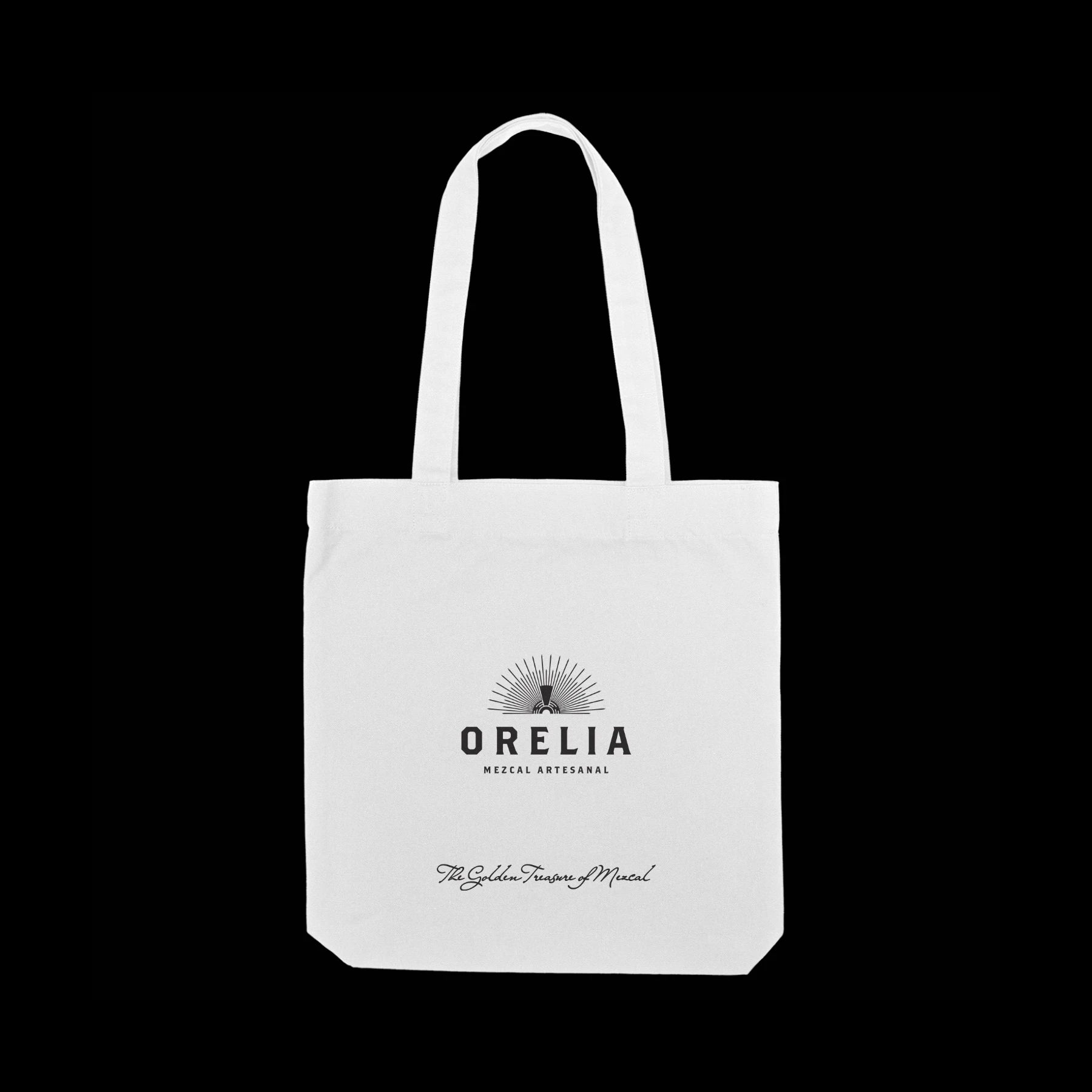 Orelia Mezcal Artesanal Cotton Tote Bag in Bone, Front